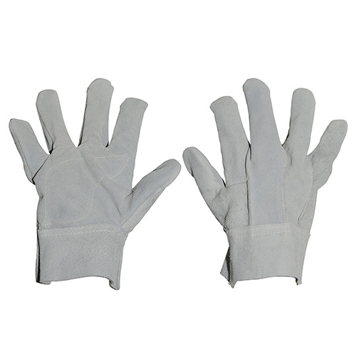GUANTES DE CARNAZA CON REFUERZO INTERIOR PUÑO CORTO