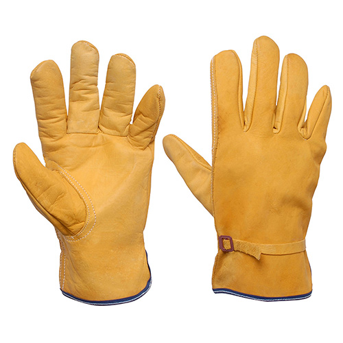 GUANTES TIPO ARGONERO DE PIEL DE VACUNO CON CINTILLO UNITALLA