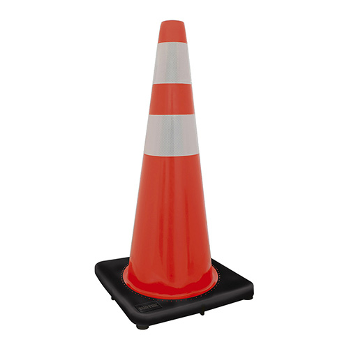 CONO DE PRECAUCION CON BANDA REFLEJANTE, 70 CM