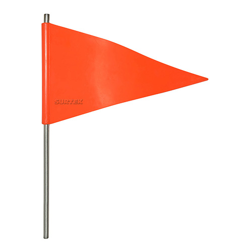 BANDERIN PARA SEÑALIZACION CON VASTAGO DE ACERO GALVANIZADO