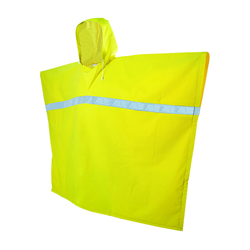 PONCHO IMPERMEABLE CON CINTAS REFLEJANTES UNITALLA
