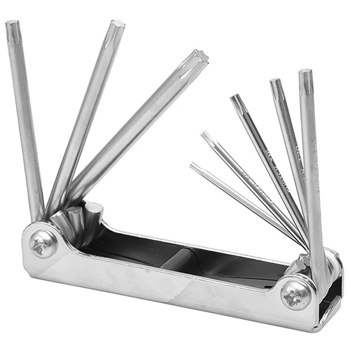 JUEGO DE 8 LLAVES TORX TIPO NAVAJA