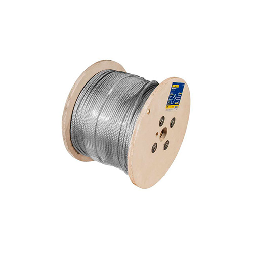 CABLE DE ACERO CON GUARDACABO 1/8" X 450 M