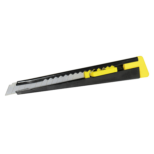 CUTTER CON CUERPO METALICO DE 9 MM, CAMBIO AUTOMATICO DE NAVAJA