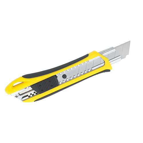CUTTER CON CUERPO DE PLASTICO DE 25 MM, CAMBIO AUTOMATICO DE NAVAJA