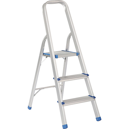 ESCALERA PLEGABLES TIPO TABURETE DE ALUMINIO CON 3 PELDAÑOS