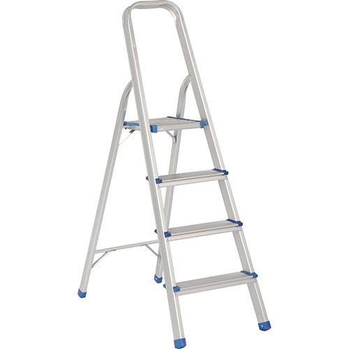 ESCALERA PLEGABLES TIPO TABURETE DE ALUMINIO CON 4 PELDAÑOS