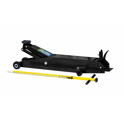 GATO HIDRAULICO DE PATIN CON MANGO DE GRIP PLASTICO ANTIDERRAPANTE, 5 TON