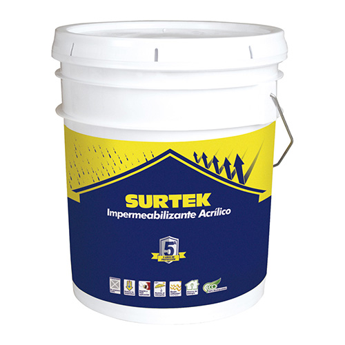 CUBETA DE IMPERMEABILIZANTE 19 LT COLOR BLANCO CON PROTECCION DE 5 AÑOS