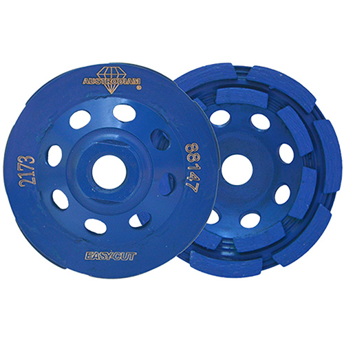 COPA DE DIAMANTE 4 X 5/8 11 (ROSCA BD)2 HILERAS P/CONCRETO, MARMOL