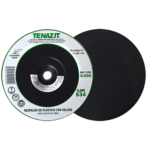 RESPALDO P/DISCOS DE FIBRA C/VELCRO DE 7 ENTRADA BD