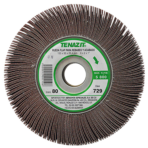 RUEDA FLAP 6 X 2 X 1 GRANO 80