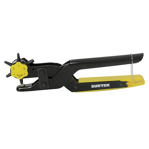 PINZA SACABOCADOS TIPO REVOLVER CON 6 MEDIDAS DE PERFORACION