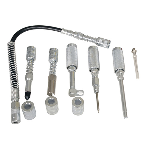 JUEGO DE ACCESORIOS PARA INYECTOR DE GRASA, 7 PIEZAS