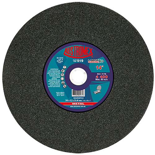 DISCO P/CORTE METAL 14 X 7/64 X 1 (PLANO)