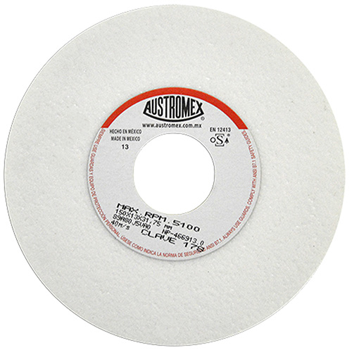 RUEDA P/AFILADO Y RECT. 6 X 1/2 X 1 1/4 GRANO 80