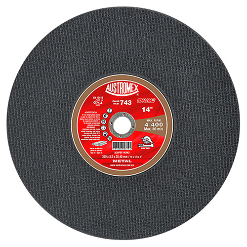 DISCO P/CORTE METAL 14 X 7/64 X 1 (PLANO) DOBLE MALLA HUM