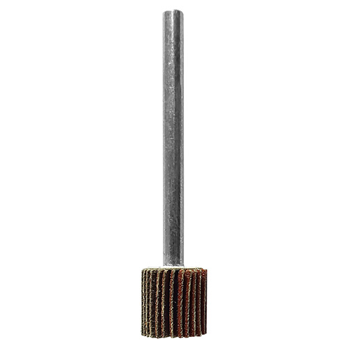 RUEDA FLAP 3/8 X 3/8 X 1/8 GRANO 180 C/VASTAGO