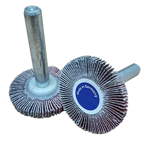 RUEDA FLAP 3/8 X 3/8 X 1/8 GRANO 320 C/VASTAGO