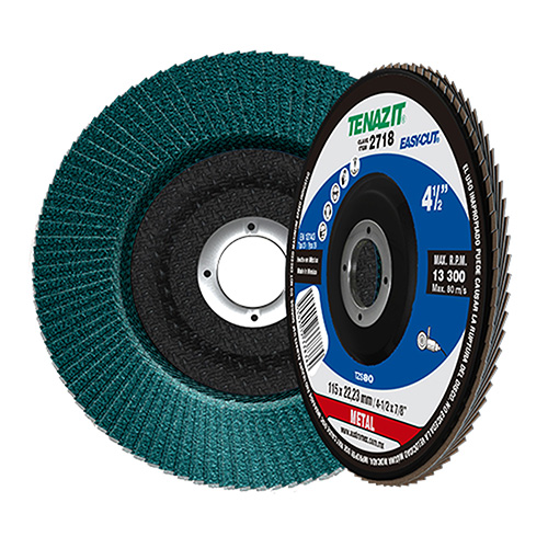 DISCO LAMINADO P/LIJAR FINO 4 1/2 GRANO 80 EASY CUT AZUL