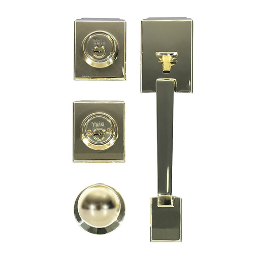 CERRADURA P/PUERTA PRINCIPAL (88371) NAPOLES LATON BRILLANTE LLAVE-LLAVE