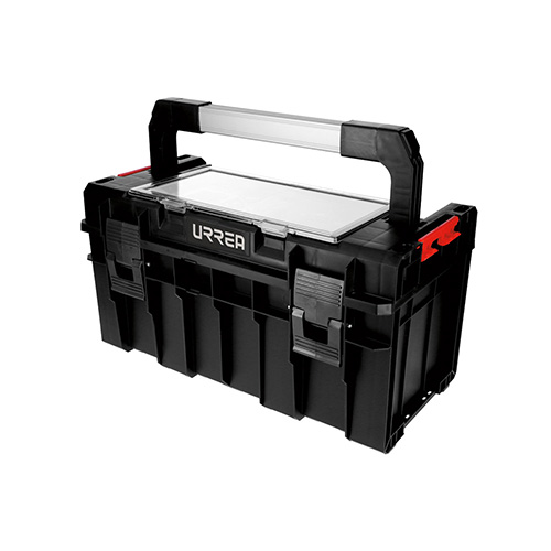CAJA PORTAHERRAMIENTAS PLASTICA MODULAR CON ORGANIZADOR 18"X 10" X 9"