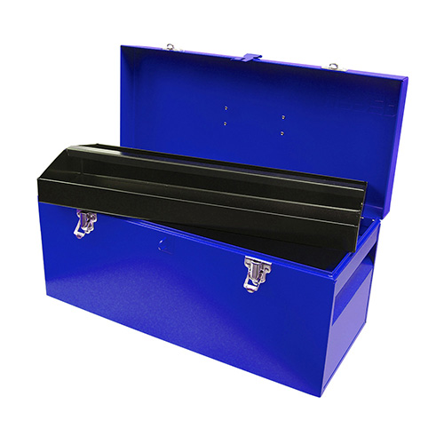 CAJA PORTAHERRAMIENTAS METALICA AZUL 20" X 8" X 9"