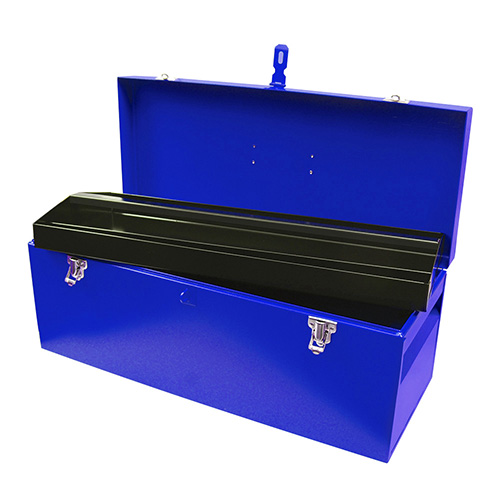 CAJA PORTAHERRAMIENTAS METALICA AZUL 24" X 9" X 9"