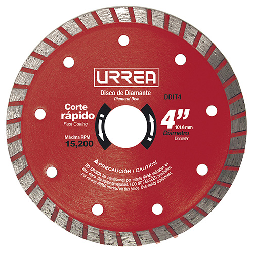 DISCO DE DIAMANTE TURBO, 4"