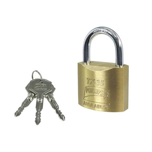CANDADO LATON C/LLAVE TETRA (PHI-TX35)