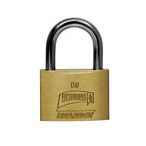 CANDADO ESBELTO GANCHO CORTO LATON (PHI-18)