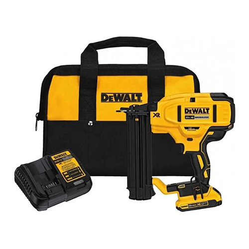 CLAVADORA INALAMBRICA 20 V BRUSHLESS 5/8-2 1/8 CAL. 18 C/1 BAT. CARGADOR Y MALET