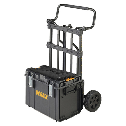 KIT ALMACENAMIENTO CAJA DEWALT + CARRO TRANSPORTADOR USO RUDO SISTEMA APILABLE T