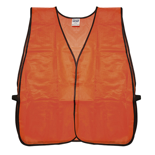 [FOY-144172] CHALECO DE SEGURIDAD DE MALLA DE POLIESTER PARA USO DE DIA NARANJA UNITALLA
