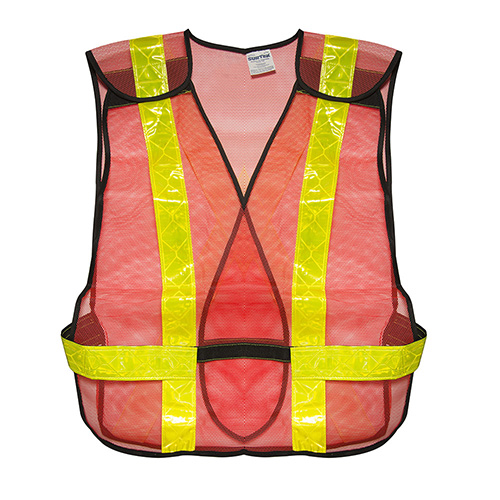 [SUR-137375] CHALECO DE SEGURIDAD DE MALLA DE POLIESTER 5 PUNTOS NARANJA UNITALLA