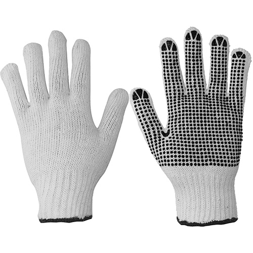 [FOY-GAPGF] GUANTES DE ALGODON CON PUNTOS DE PVC TALLA G