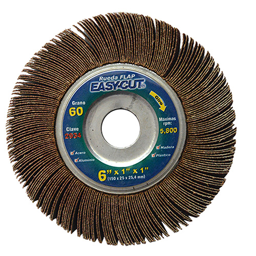 [AUS-2934] RUEDA FLAP 6 X 1 X 1 GRANO 50 EASY CUT