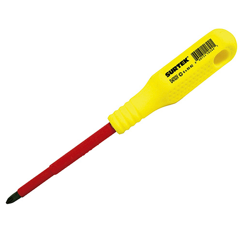 [SUR-D402V] DESTORNILLADOR CON MANGO AMARILLO DIELECTRICO, PUNTA PHILLIPS 1000V #2 X 4"