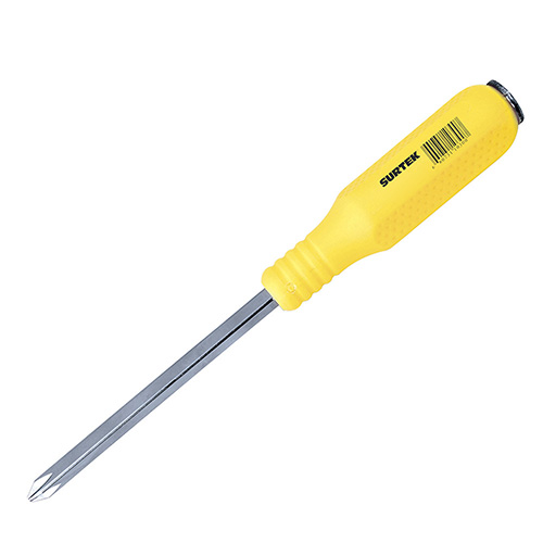 [SUR-D445G] DESTORNILLADOR CON MANGO AMARILLO DE GOLPE, PUNTA PHILLIPS #2 X 4"