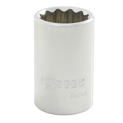 [SUR-F5827M] DADO METRICO CUADRO DE 1/2", 12 PUNTAS, 27 MM
