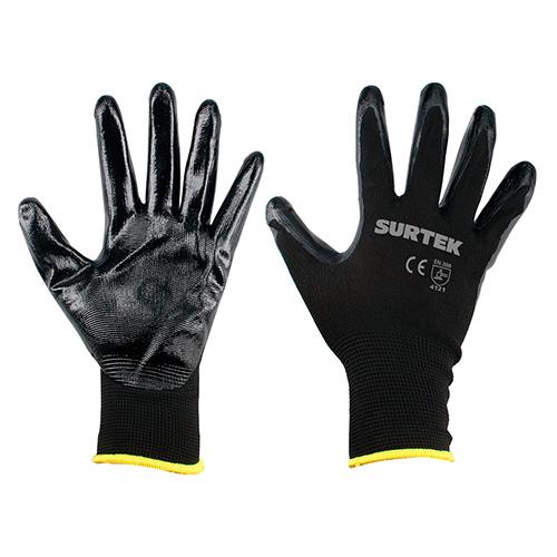 [SUR-GNNM] GUANTES DE NAILON CON RECUBRIMIENTO DE NITRILO M
