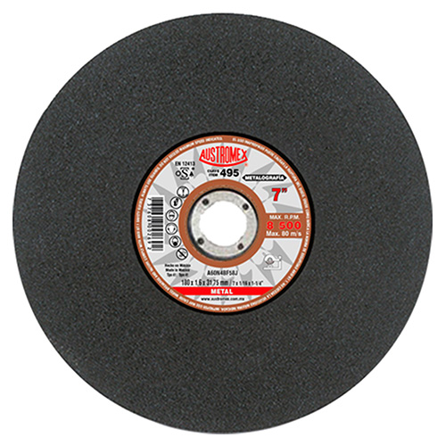 [AUS-495] DISCO P/CORTE METAL 7 X 1/16 X 1 1/4 GRANO 60