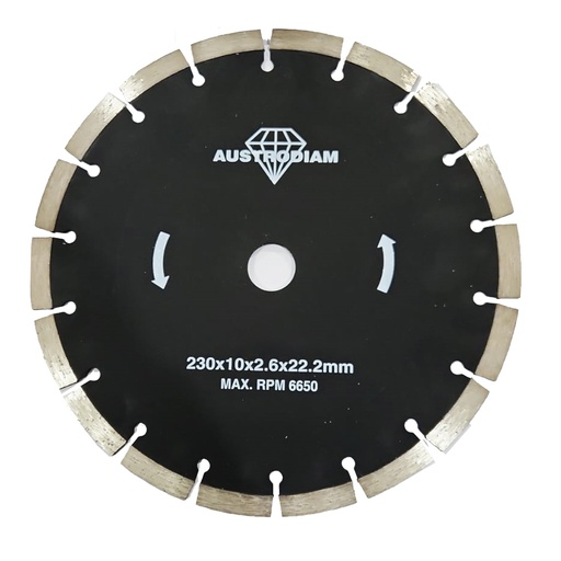 [AUS-28395] DISCO DE DIAMANTE P/USO GENERAL (7 X 7/8 X 2.2mm) BAJO PRECIO P/MAT. DUROS Y CANTERA