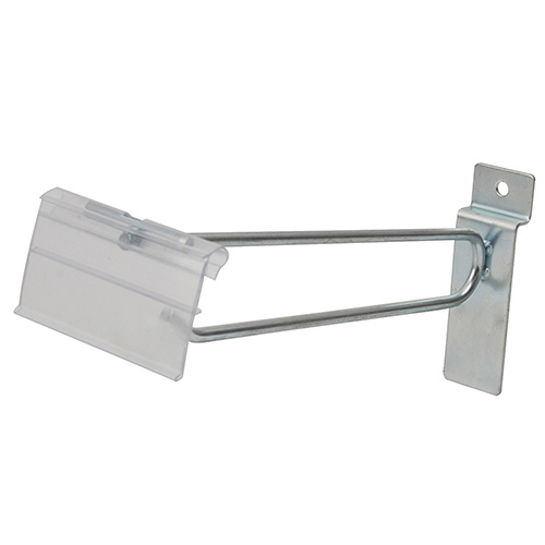 [SUR-124133] GANCHO PARA PANEL RANURADO CON PRECIADOR PLASTICO, 6"