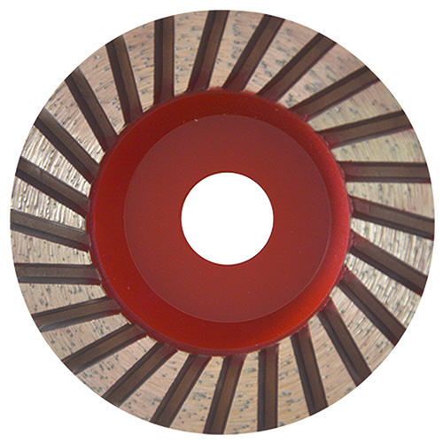[AUS-884] COPA DE DIAMANTE 4 X 7/8 ROJO PLATA P/ CANTERA