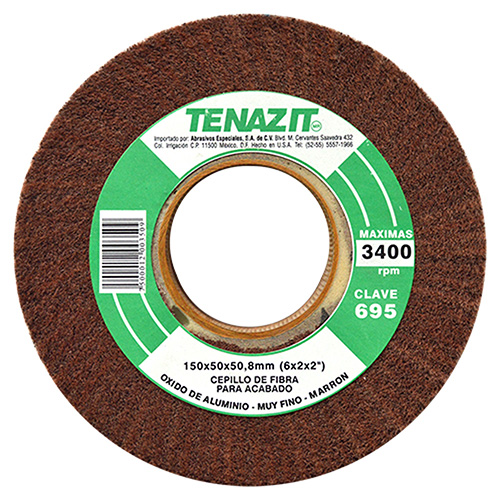 [AUS-695] RUEDA (CEPILLO) 6 X 2 X 2 OXIDO DE ALUMINIO MARRON MUY FINO