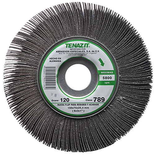 [AUS-789] RUEDA FLAP 6 X 3 X 1 GRANO 120