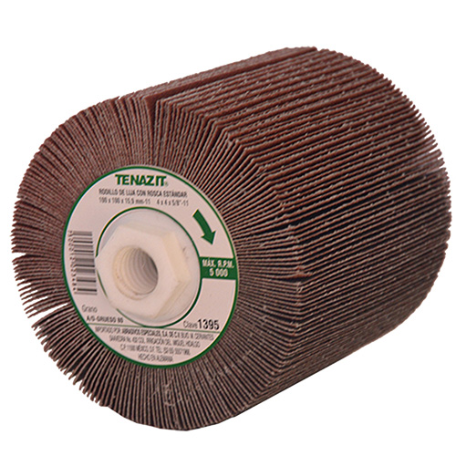 [AUS-1395] RODILLO DE LIJA 4 X 4 X 5/8-11 GRANO 80 ECONOMICO