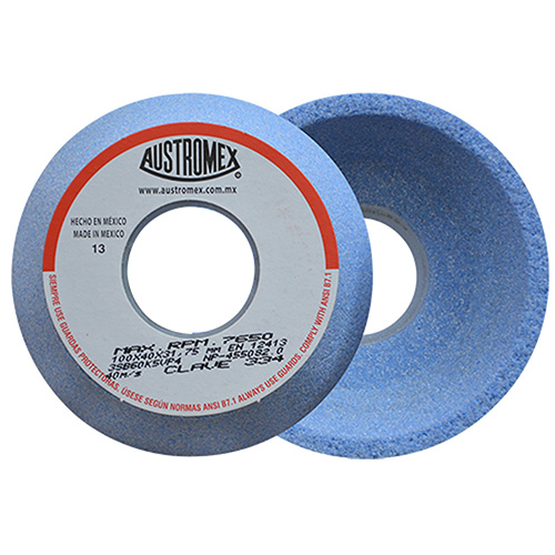 [AUS-334] PIEDRA COPA VITRIFICADA 4 X 1 1/2 X 1 1/4 GRANO 60 (AZUL)