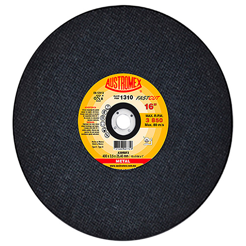 [AUS-1310] DISCO P/CORTE METAL 16 X 1/8 X 1 DOBLE MALLA